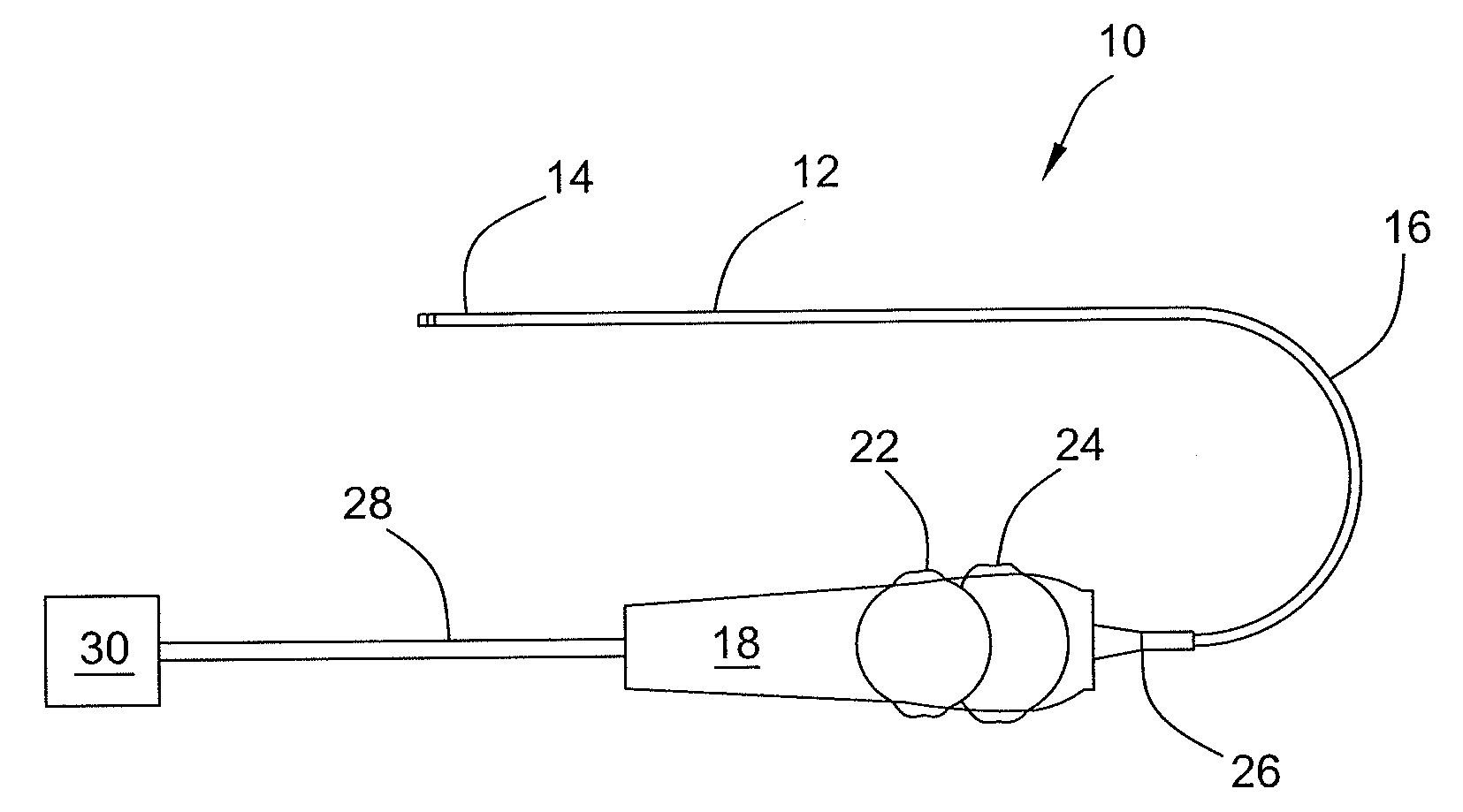 Ultrasound catheter with rotatable transducer