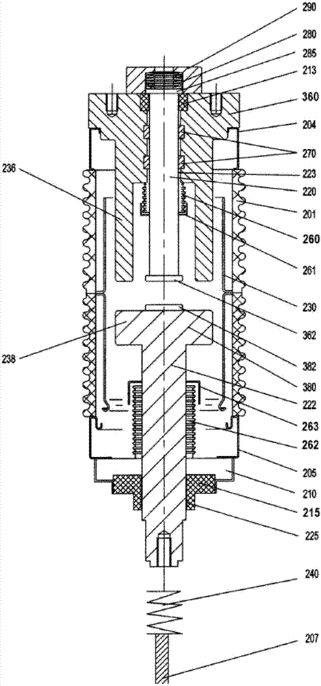 Novel composite contact vacuum arc-extinguishing chamber and vacuum circuit breaker with same