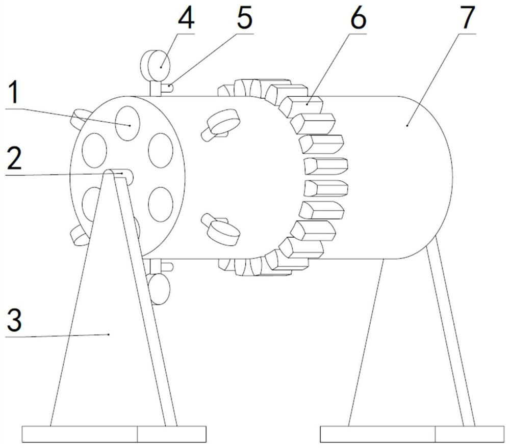 A multi-chamber gas pool