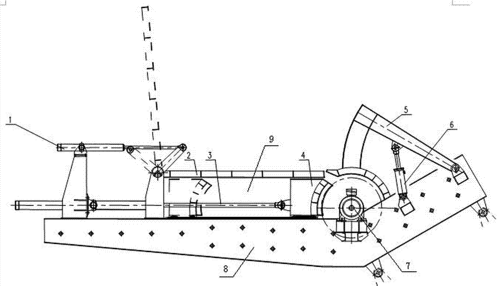 Floating debris crushing device