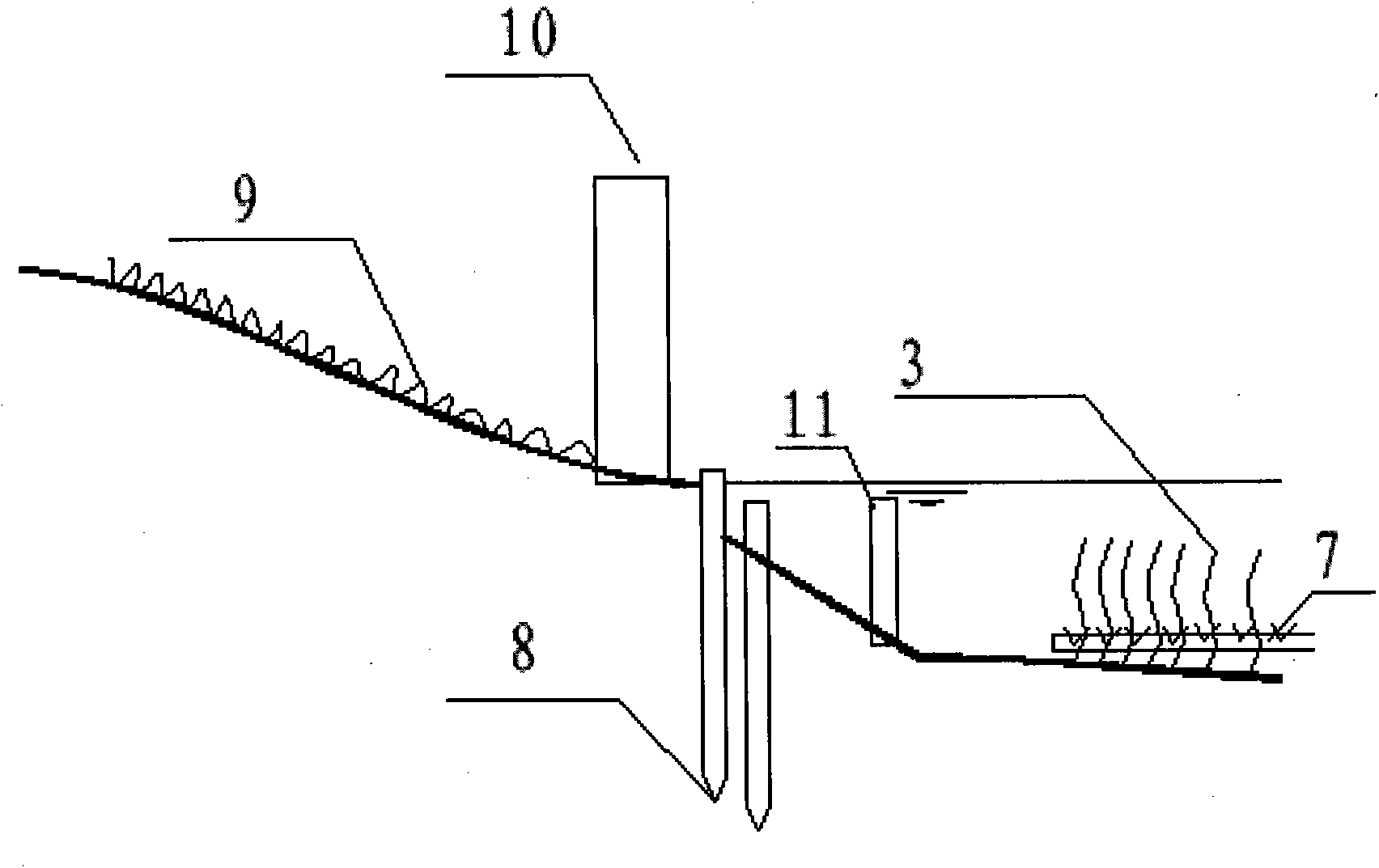 Method for treating sewage and ecologically restoring water environment of villages and small towns in water network region