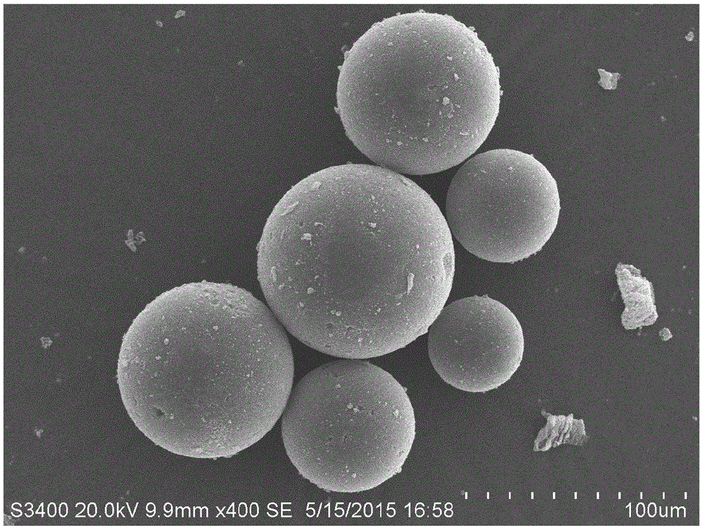 Hydrophilic polymer microsphere and simple preparing method thereof