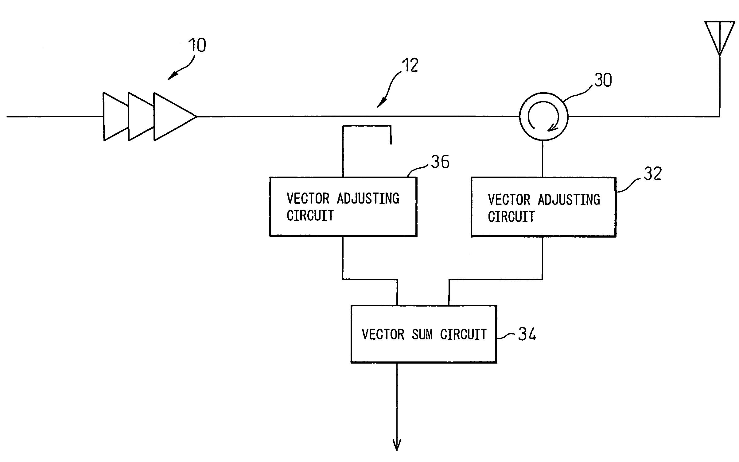 Signal extraction circuit and distortion-compensated amplifier incorporating the same
