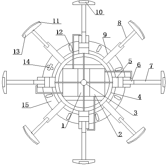 Device for correcting flexibly-deformed rotary roller and provided with balancing device