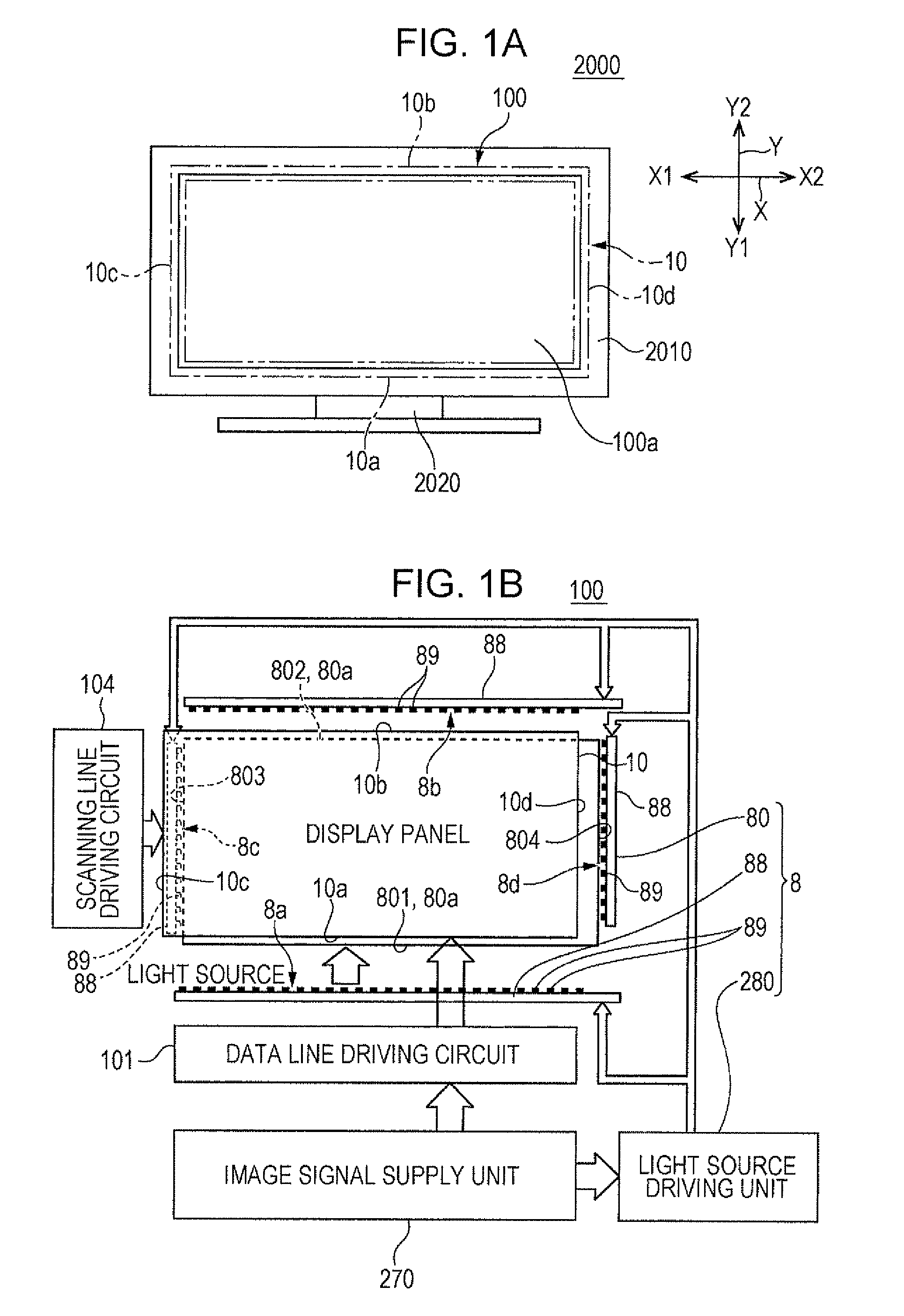 Display device and electronic apparatus