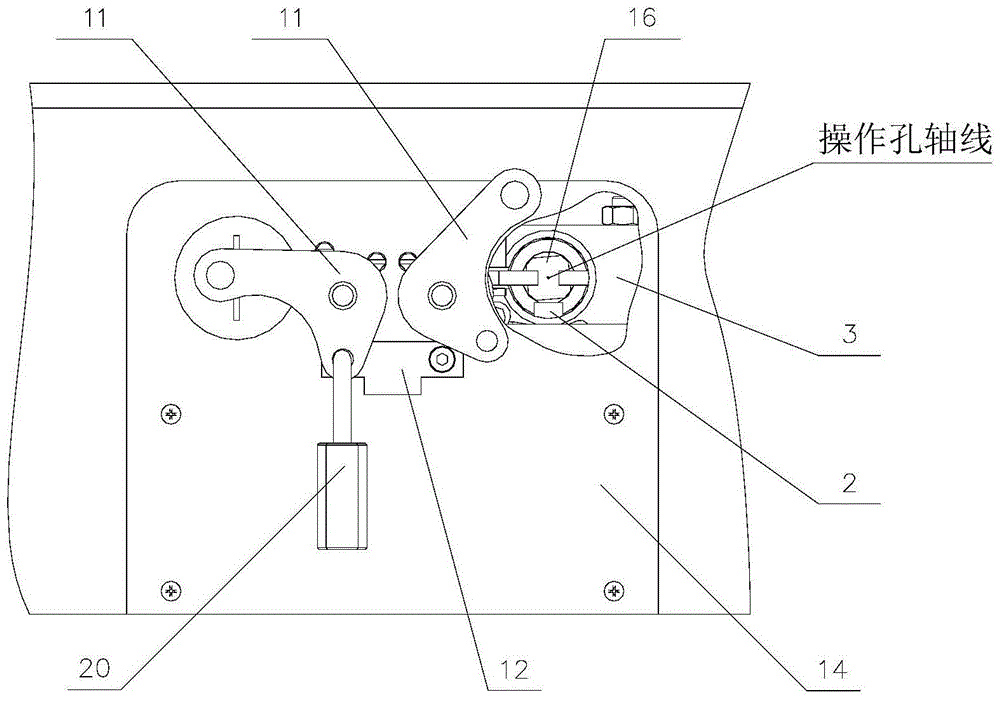 A manual interlocking and locking device with three-station mechanism controlling point-to-point function