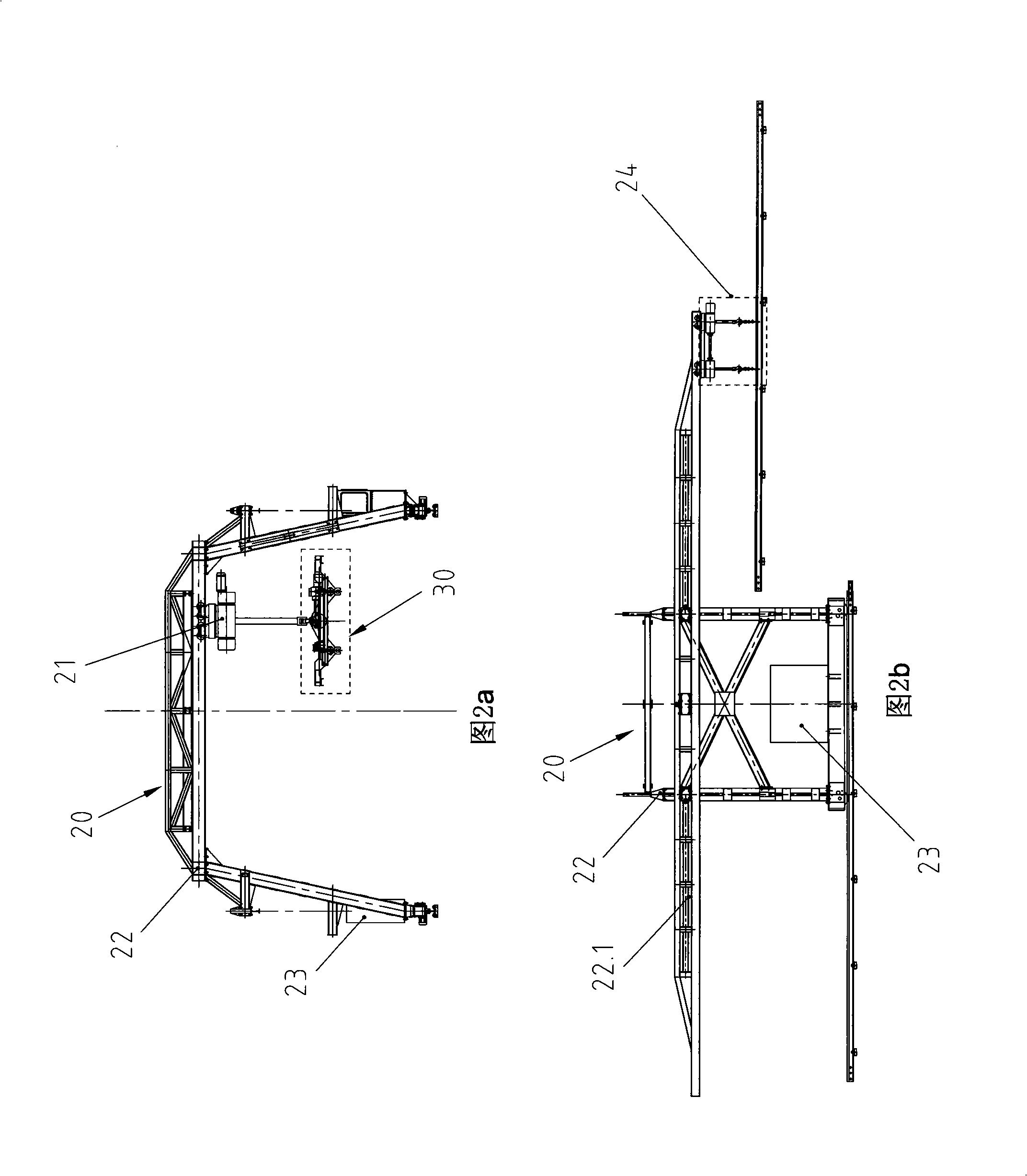 Construction apparatus of double-block ballastless track and construction process