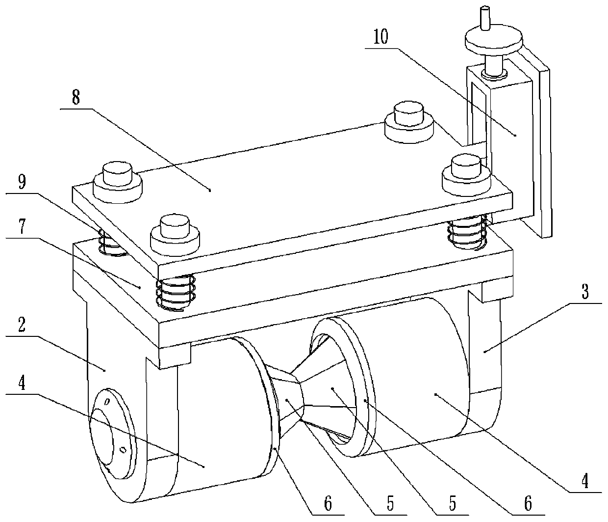 Sliding contact power supply device and power supply method for gantry crane