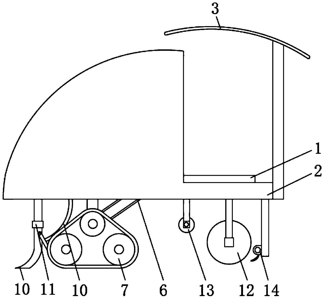 Energy-saving automatic sowing and film mulching device