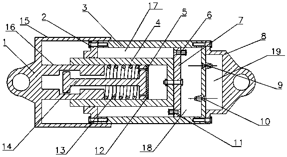 An air-oil double-tube combined damper