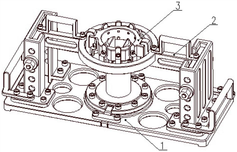 A high-pressure turbine rotor assembly air-guiding runway installation and positioning device and method