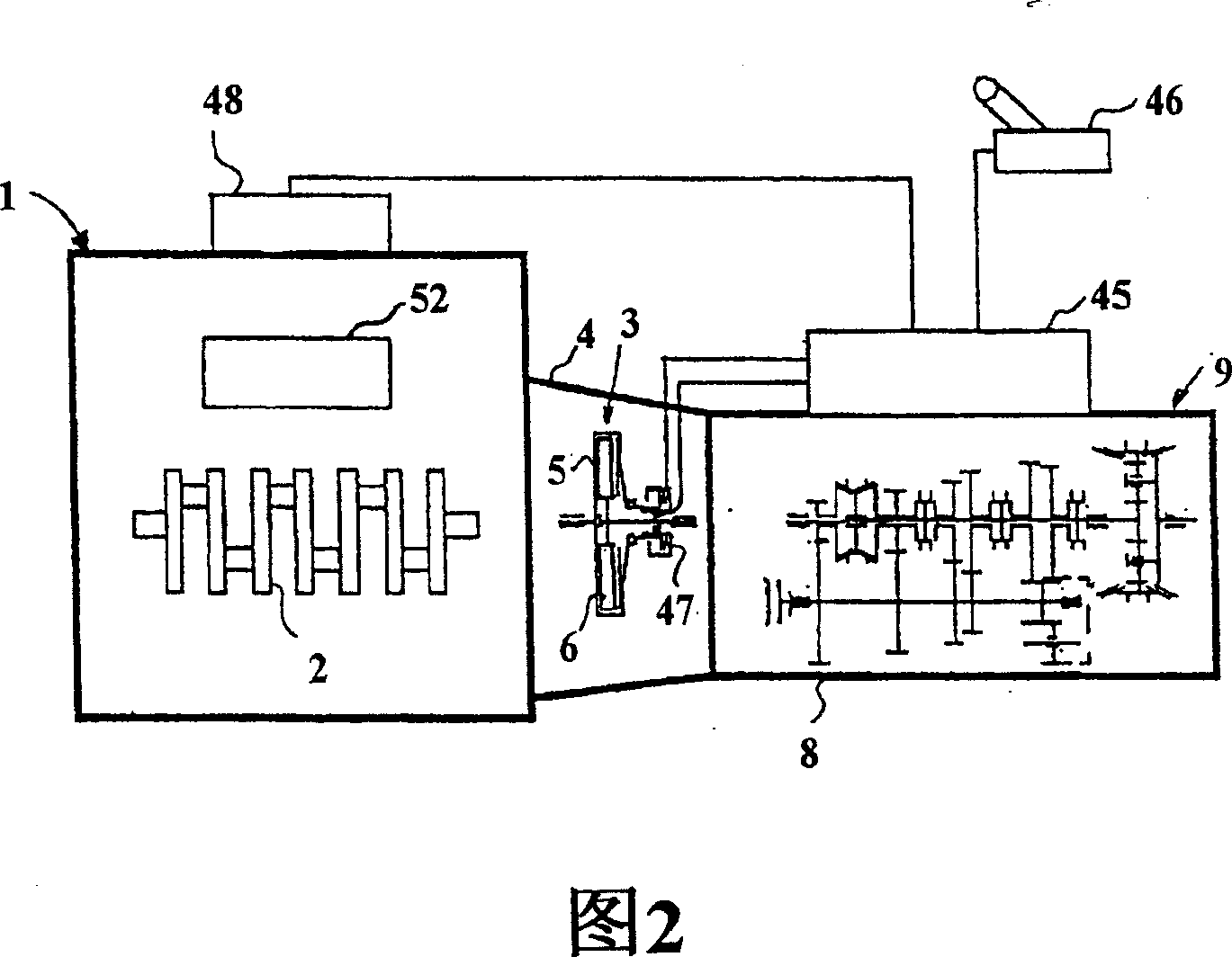 Procedure for upshifting gear in a motor vehicle and a power plant unit for a motor vehicle