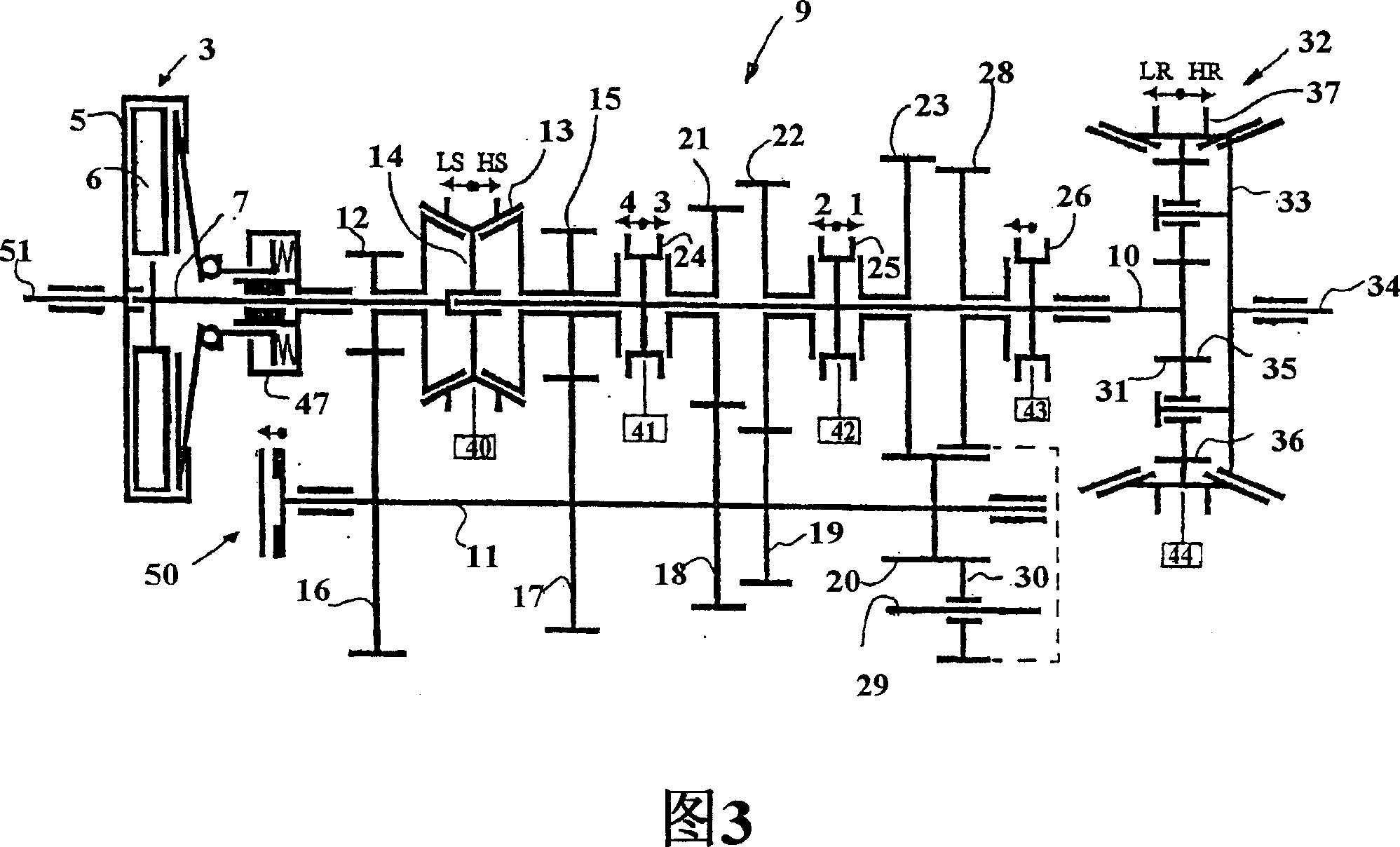 Procedure for upshifting gear in a motor vehicle and a power plant unit for a motor vehicle