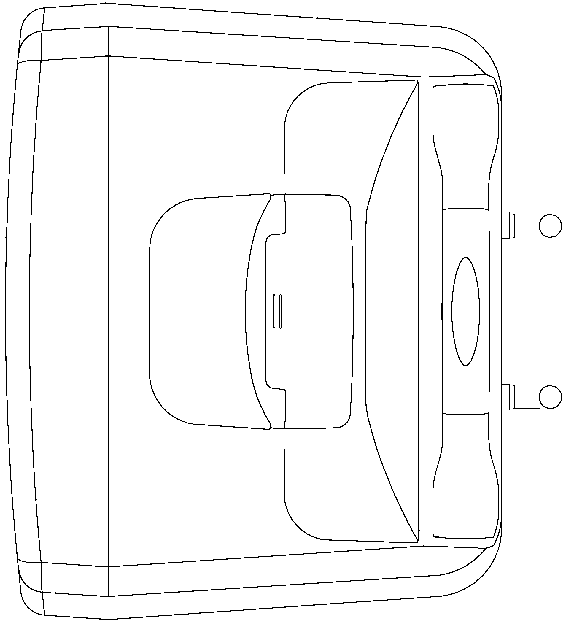 Portable pull rod loudspeaker box