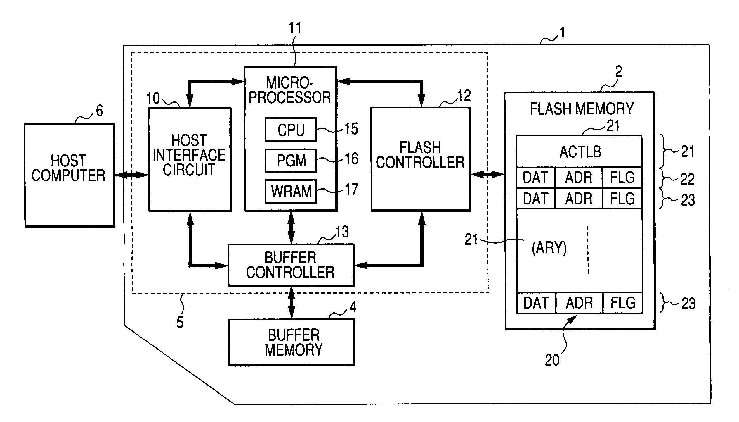 Nonvolatile memory apparatus which prevents destruction of write data caused by power shutdown during a writing process