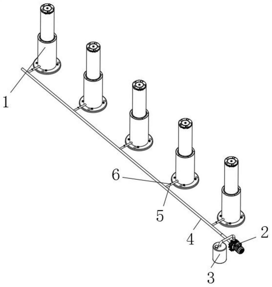 Shallow-buried roadblock capable of ascending and descending quickly