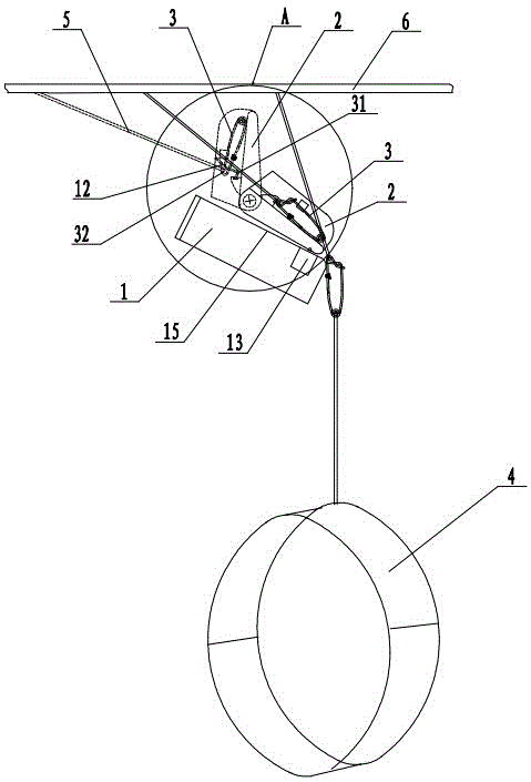 Automatic crab trap releasing device