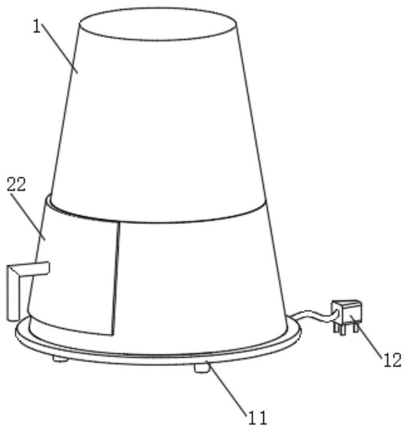 Circulating air draft type cooking utensil