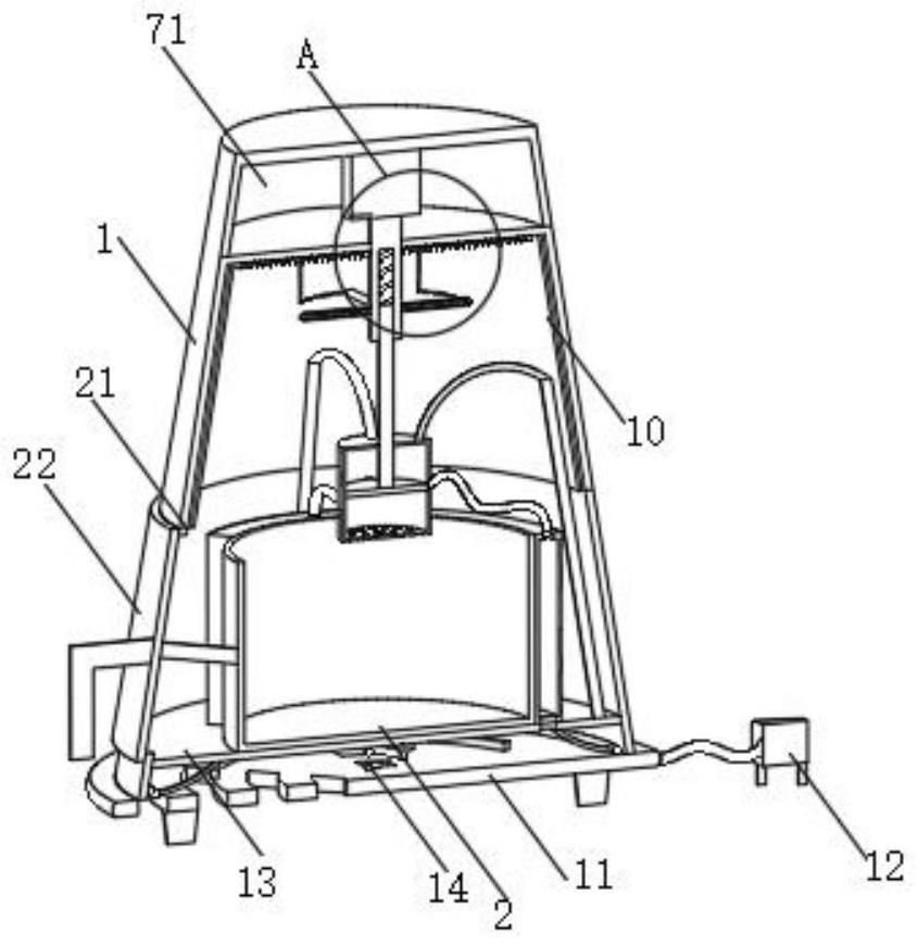 Circulating air draft type cooking utensil