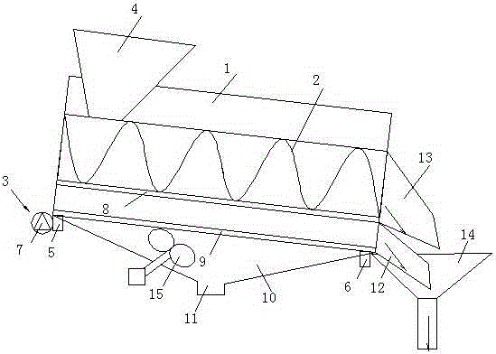 Solid-liquid fast separation device