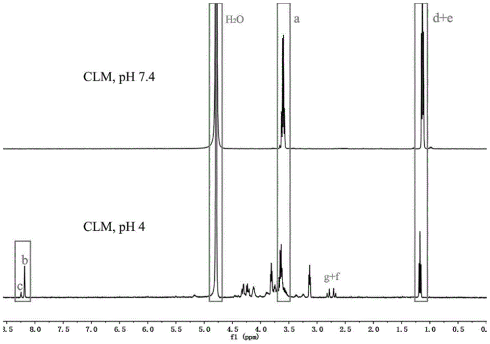 A kind of nuclear cross-linked micelles prepared by a cross-linking agent containing two orthoester five-membered rings and its synthesis method and application