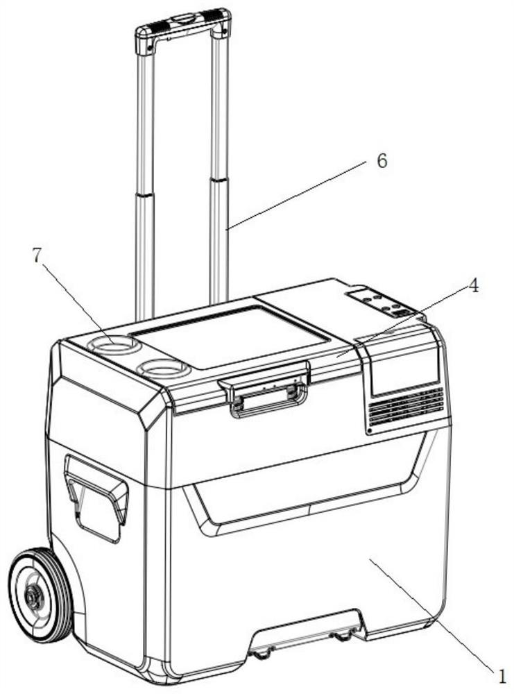 Improved solar vehicle-mounted refrigerator