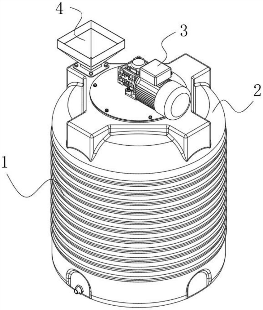 Concrete stirring equipment