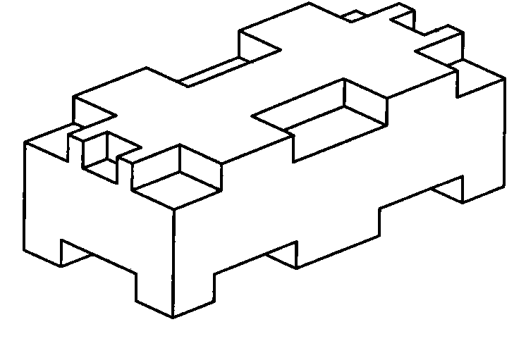 Wall body structure formed by building block