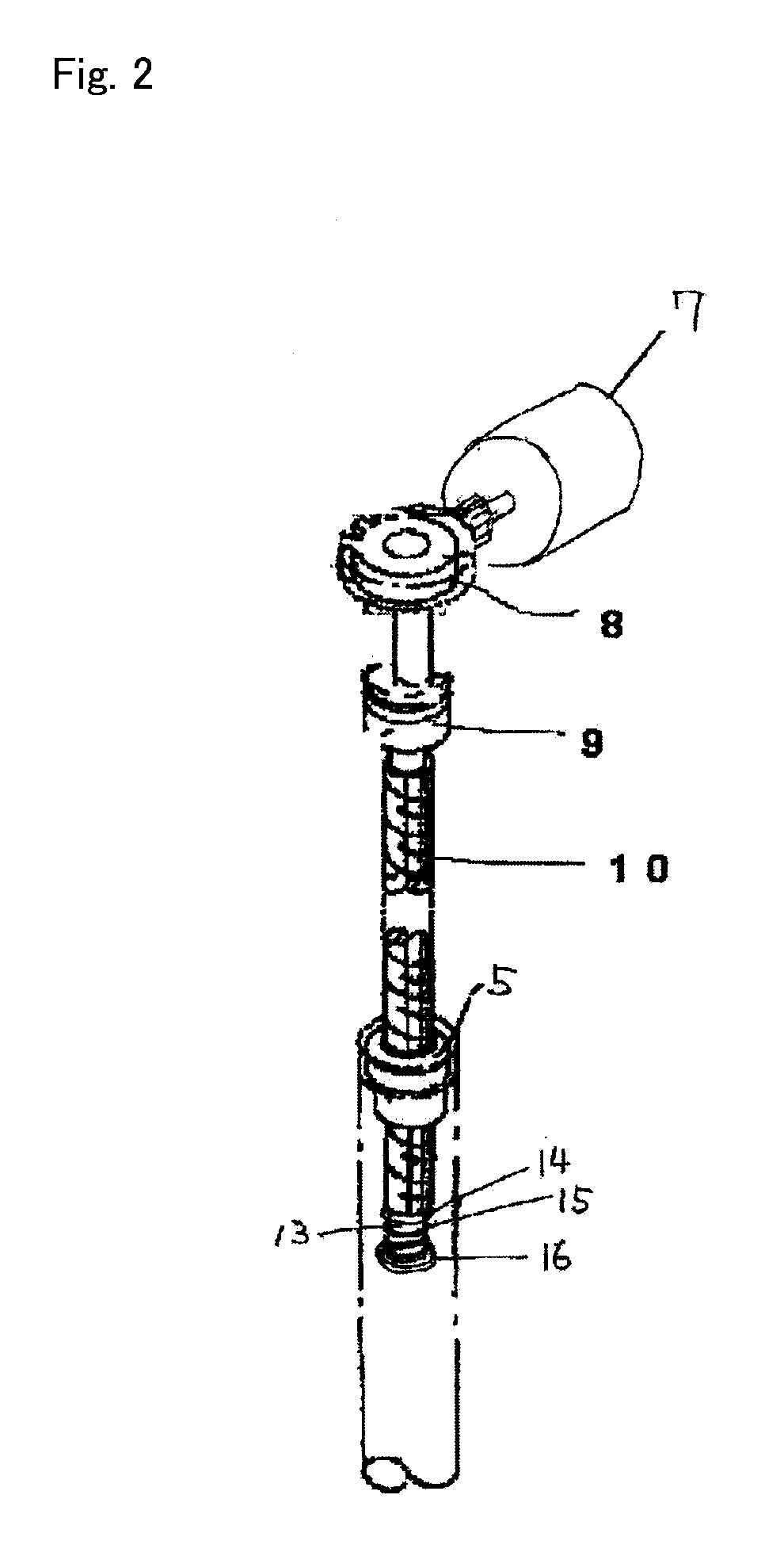 Electric telescopic stick