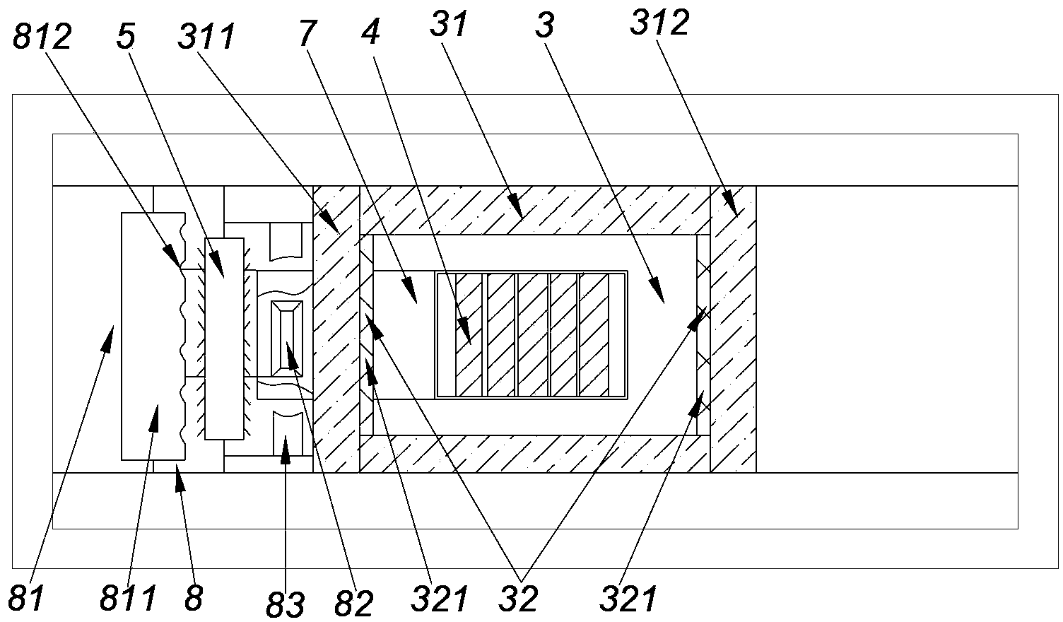 Circulating type automatic iron removing machine