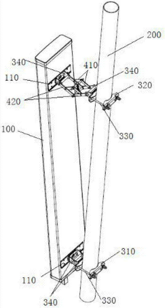 Antenna assembly and installation adjustment device thereof