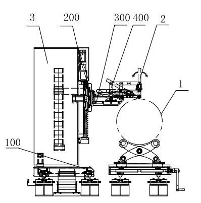 Tracking mechanism of five-axis steel tube intersecting line cutting machine