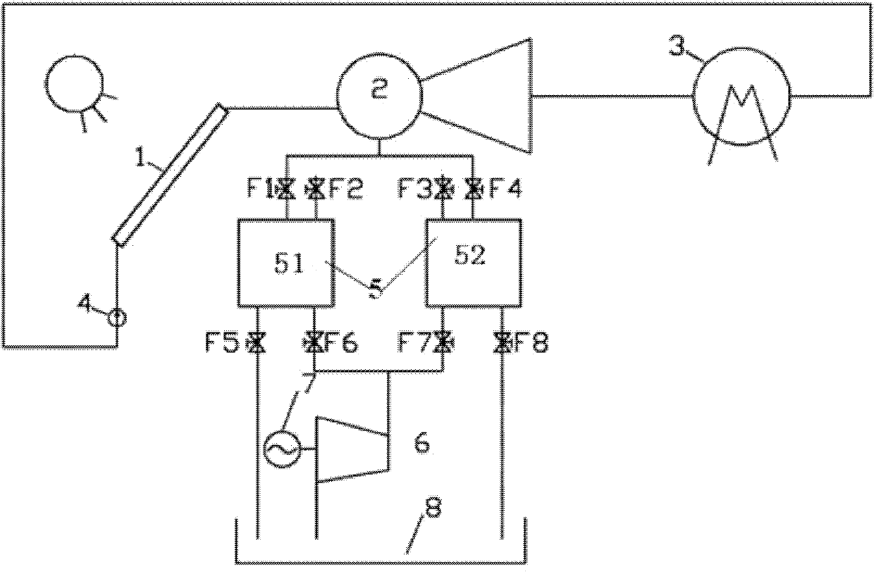 Solar vacuumizing hydraulic electrogenerating system, and operation method thereof