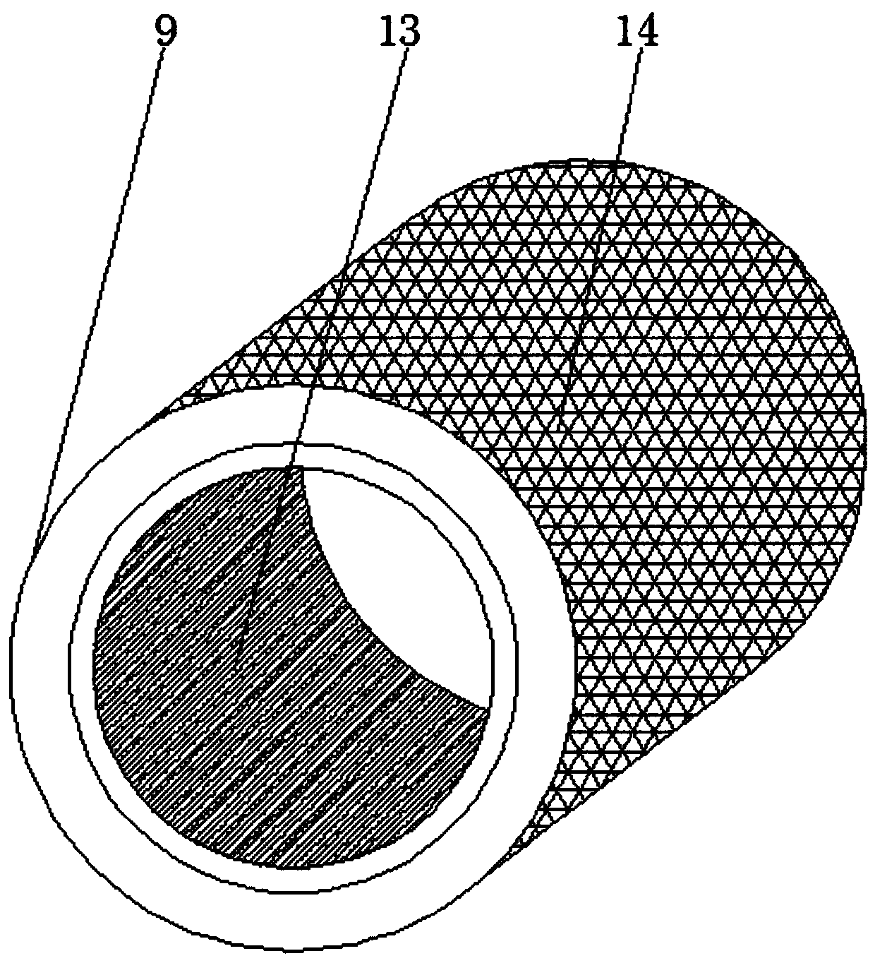 Five-core type cable with shielding function