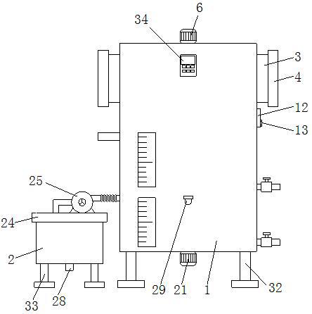 Sterilization and dedusting device of power plant ventilation system