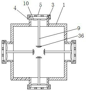 Sterilization and dedusting device of power plant ventilation system