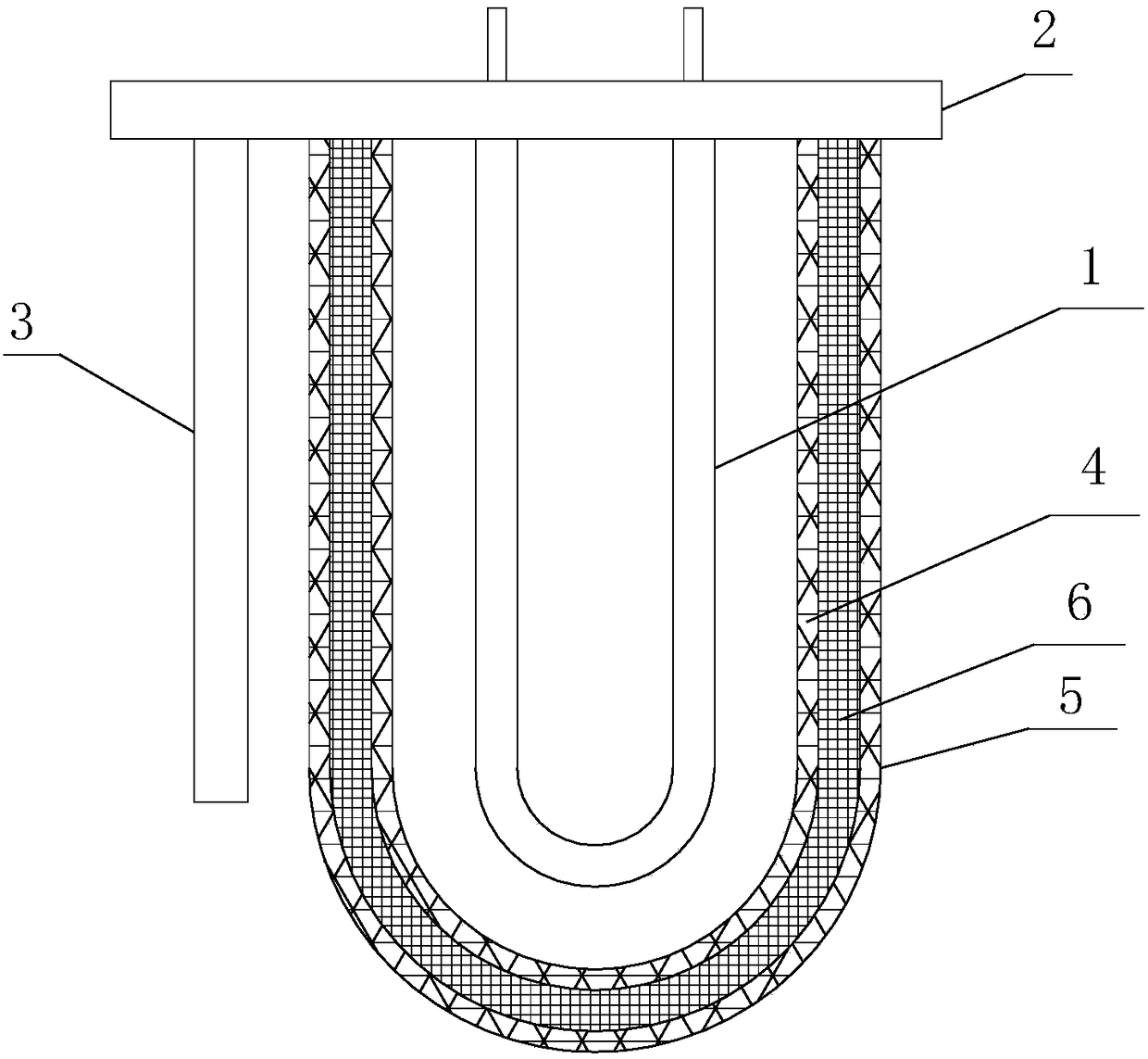 Heater armored electric heating tube