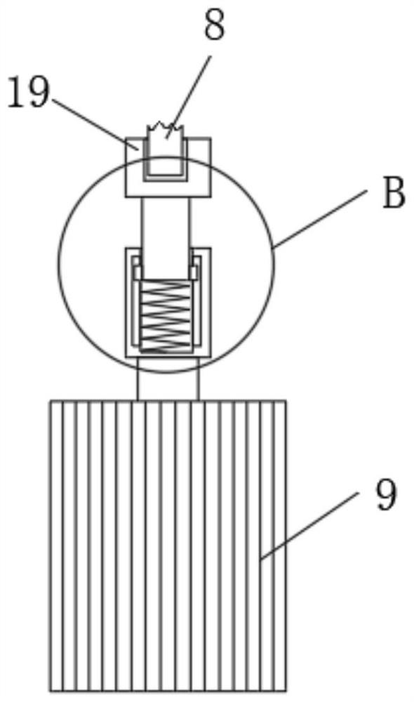 Drying device for producing alkali-free fiberglass cloth