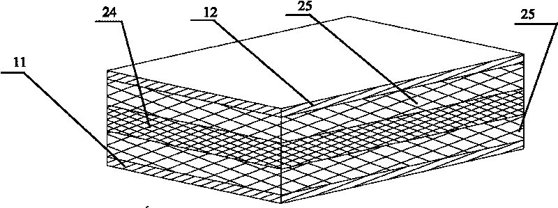 Composite board with sandwich components for transport facility