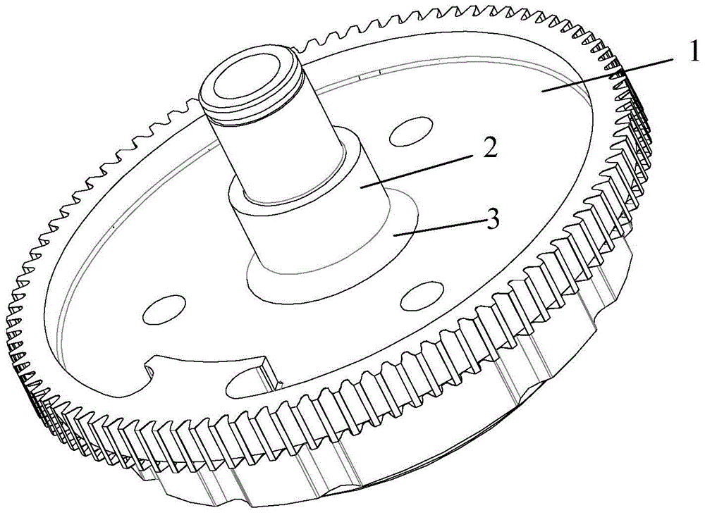 Preparation method for powder metallurgy rotating hub gear