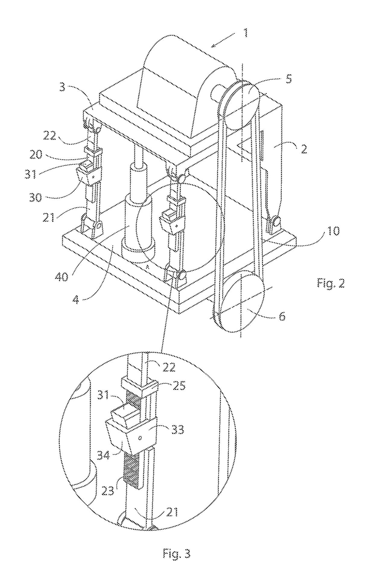 Device for locking a belt at predetermined belt tension