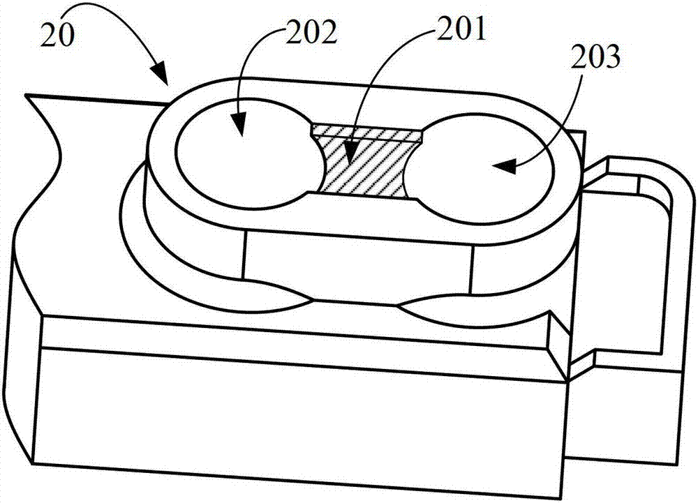 A distance sensor component and mobile communication device