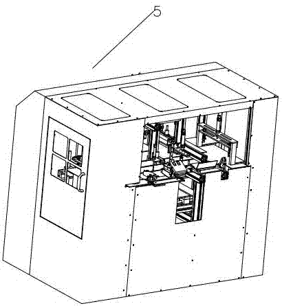 A sock labeling and bagging machine