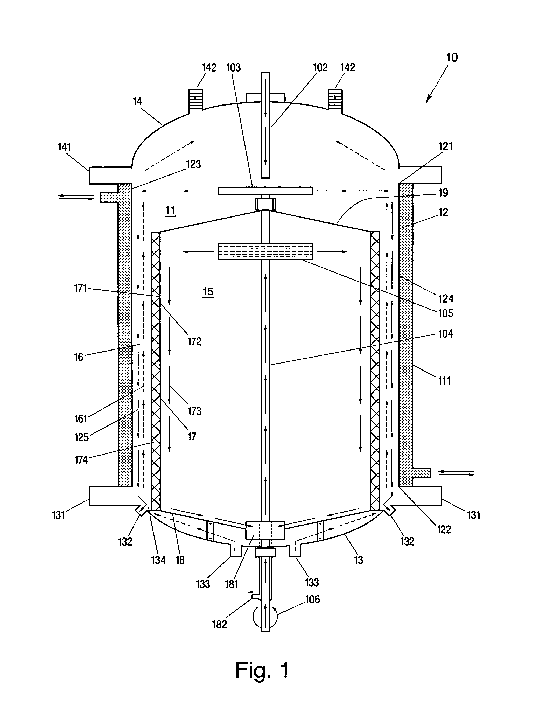Continuous processing reactors and methods of using same