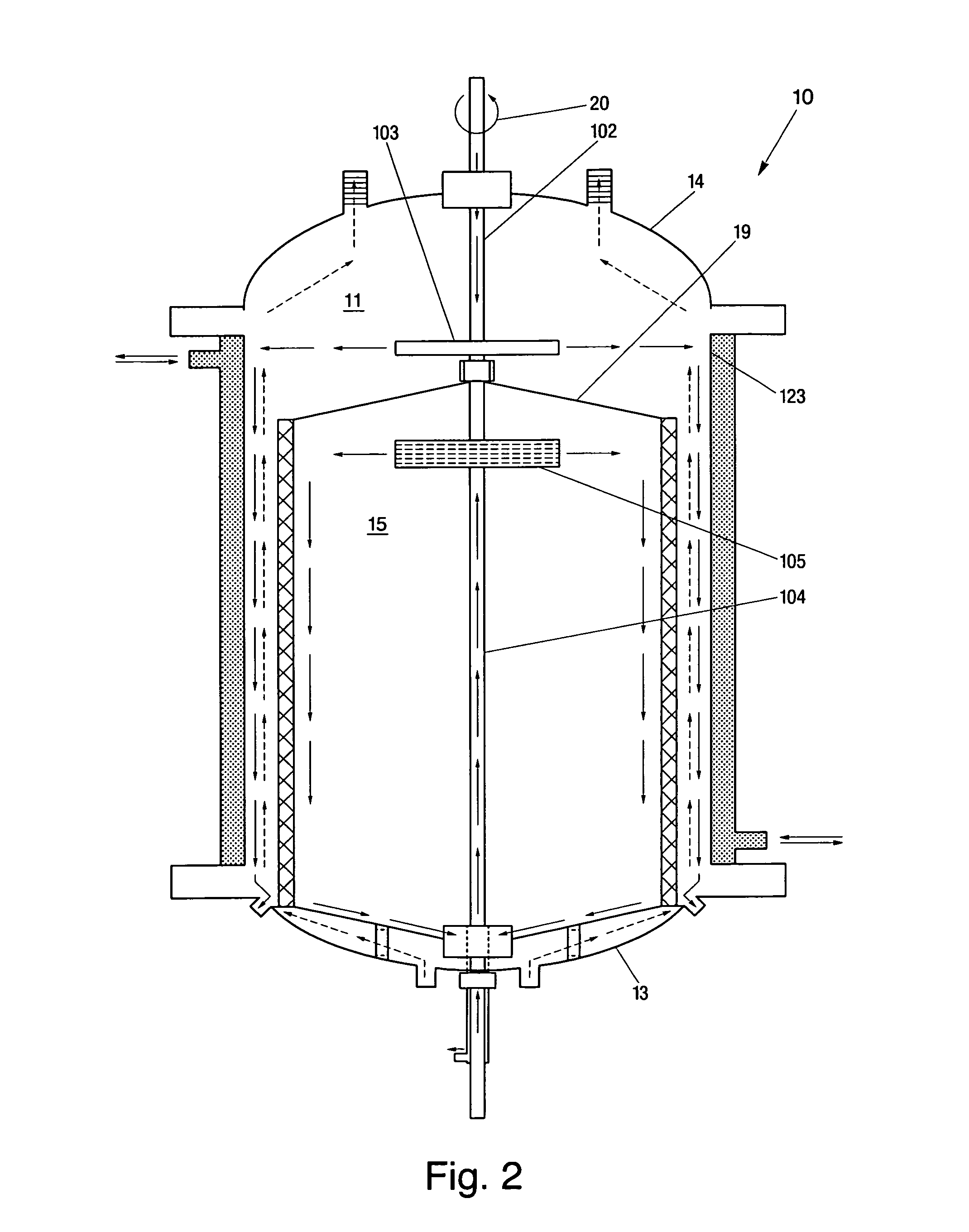 Continuous processing reactors and methods of using same