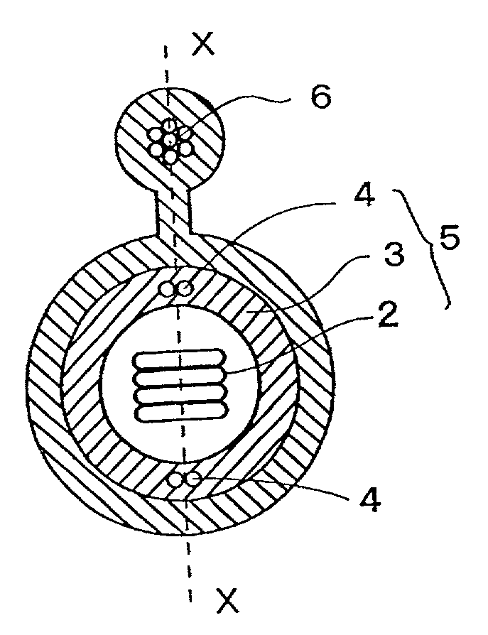 Self-supporting cable and manufacturing method therefor