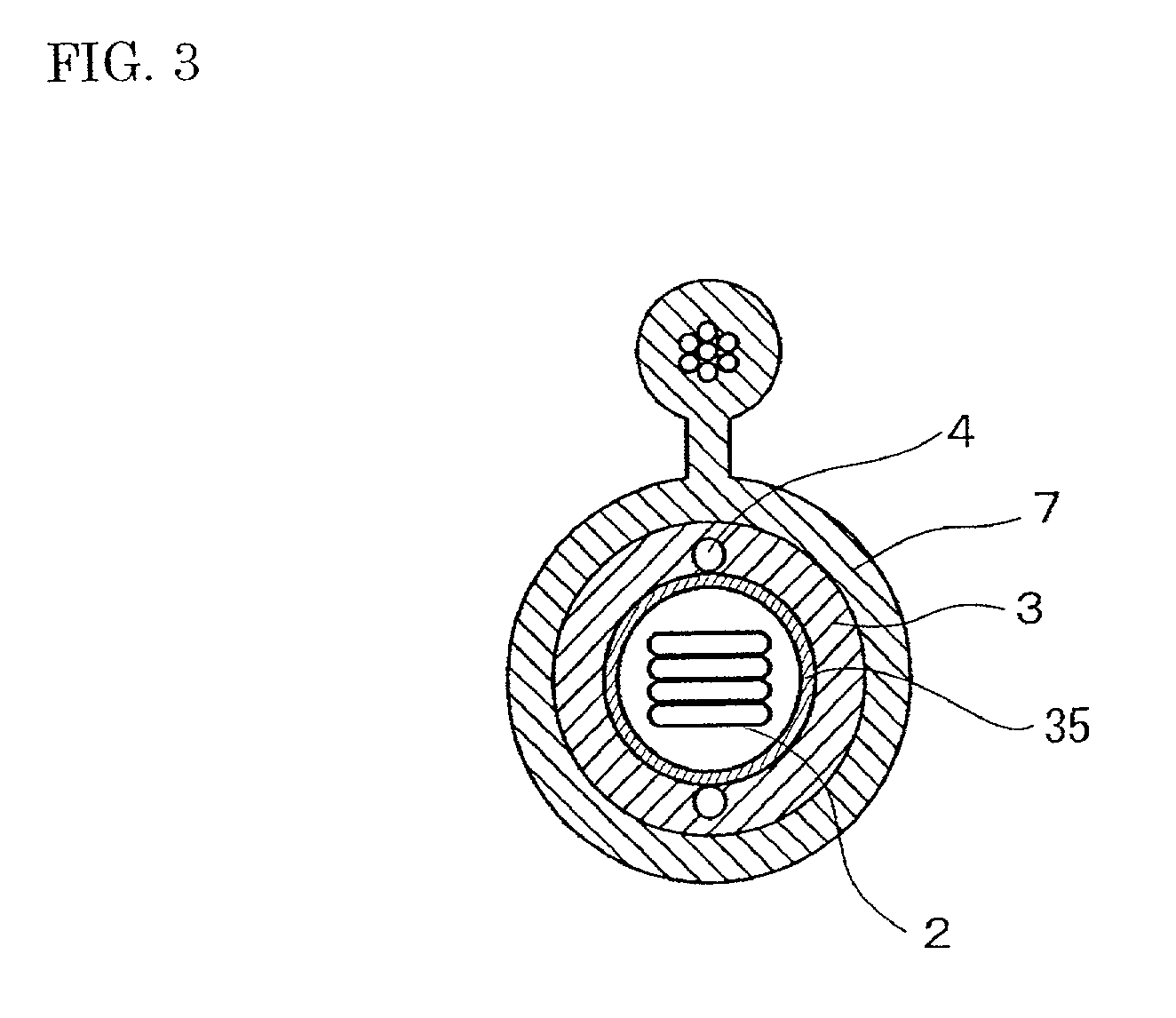 Self-supporting cable and manufacturing method therefor