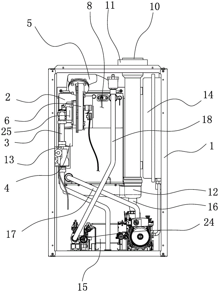 A condensing gas wall-hung boiler