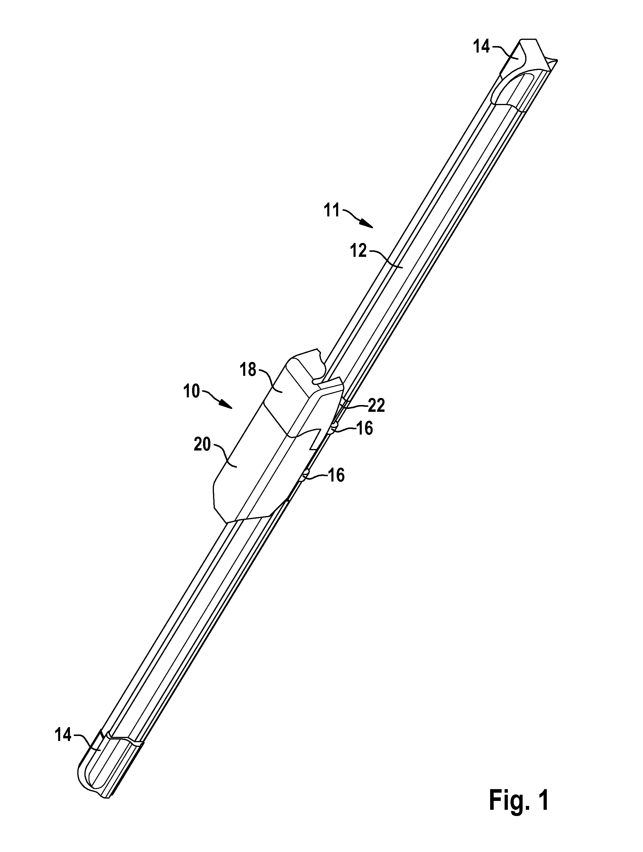 Connecting device for the articulated connection of a wiper blade to a wiper arm, and an adaptor