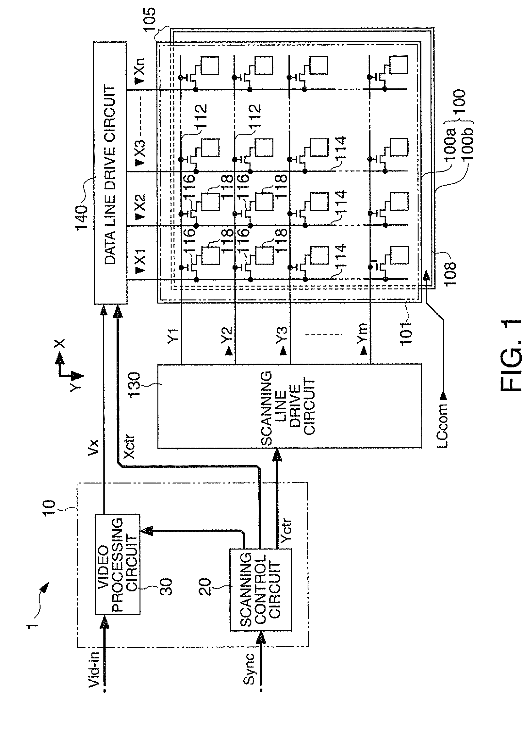 Video processing circuit, video processing method, liquid crystal display device, and electronic apparatus